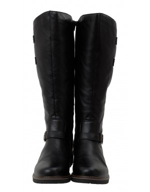 Bota Negra Piel Tallas Grandes IN50RZ