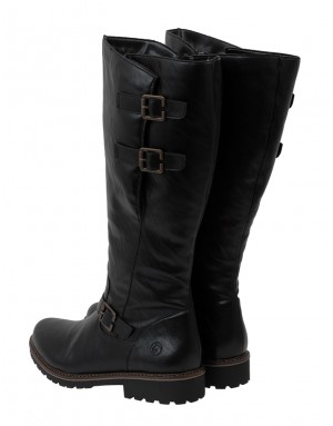 Bota Negra Piel Tallas Grandes IN50RZ