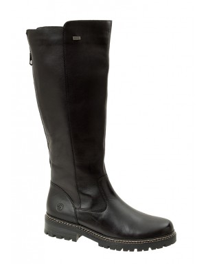 Bota Negra Piel Tallas Grandes IN57RZ