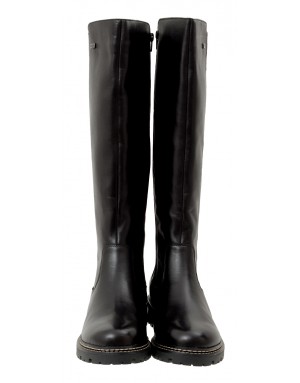 Bota Negra Piel Tallas Grandes IN57RZ