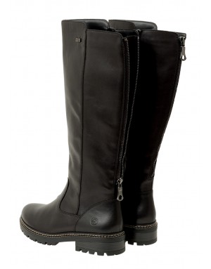 Bota Negra Piel Tallas Grandes IN57RZ