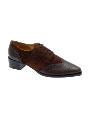 Zapato Marrón Ante-Piel Tallas Grandes 8704D