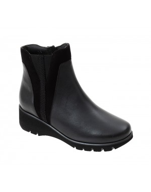 Botín Sport Negro Piel Tallas Pequeñas 2658PPS