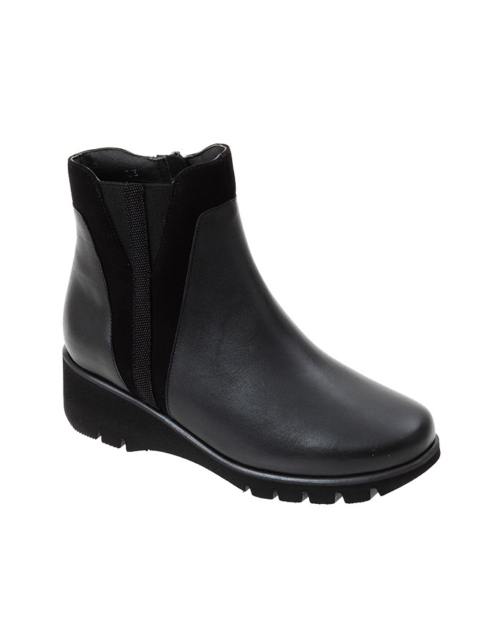 Botín Sport Negro Piel Tallas Pequeñas 2658PPS