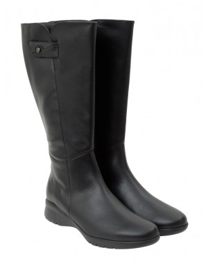 Bota Negra Piel Caña Ancha (XL) 5880PS