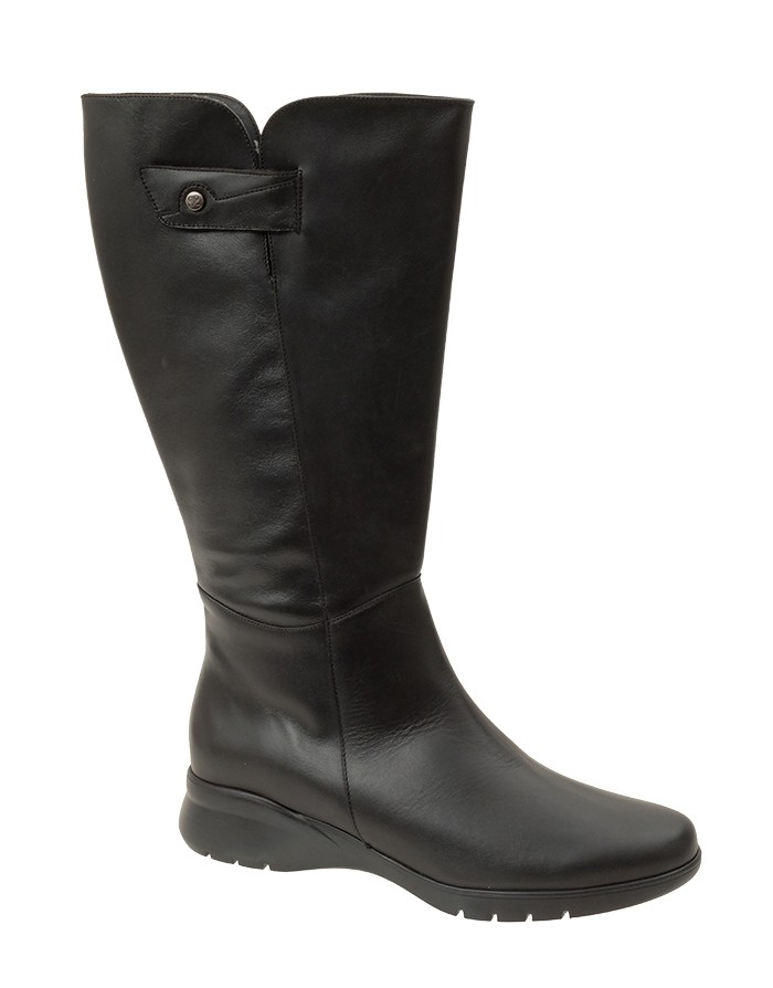 Bota Negra Piel Caña Ancha (XL) 5880PS