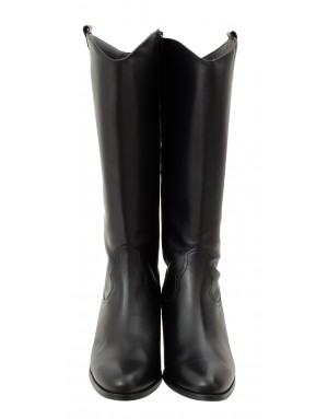 copy of Bota Negra Piel Caña Ancha (XL) 5461PS