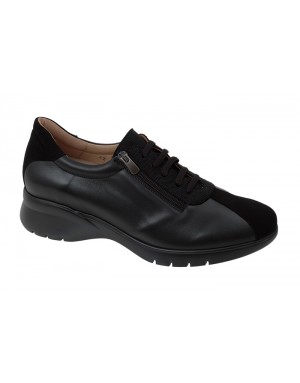 Zapato Sport Negro Piel Tallas Grandes 5850PS