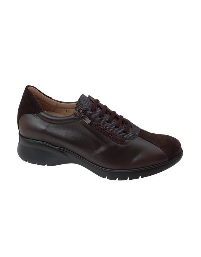 Zapato Sport Caoba Piel Tallas Grandes 5850PS