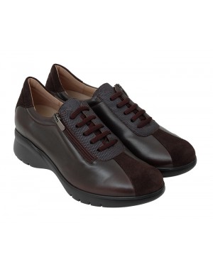 Zapato Sport Caoba Piel Tallas Grandes 5850PS