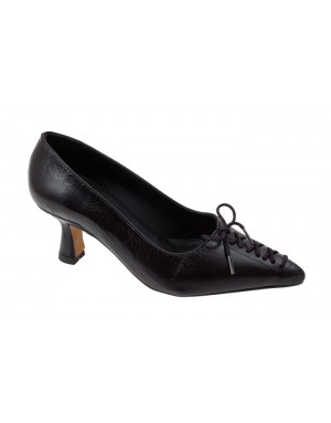 Salón Negro Piel Tallas Pequeñas 8810PD