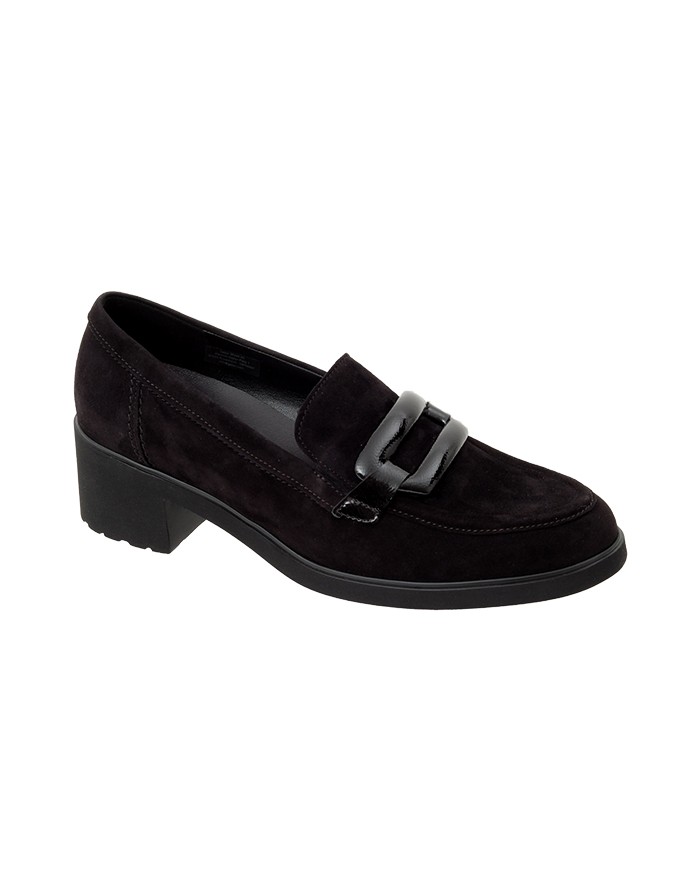 Mocasín Negro Ante Tallas Grandes 007GA
