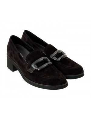 Mocasín Negro Ante Tallas Grandes 007GA
