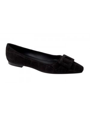 Bailarina Ante Negro Tallas Grandes 8560D