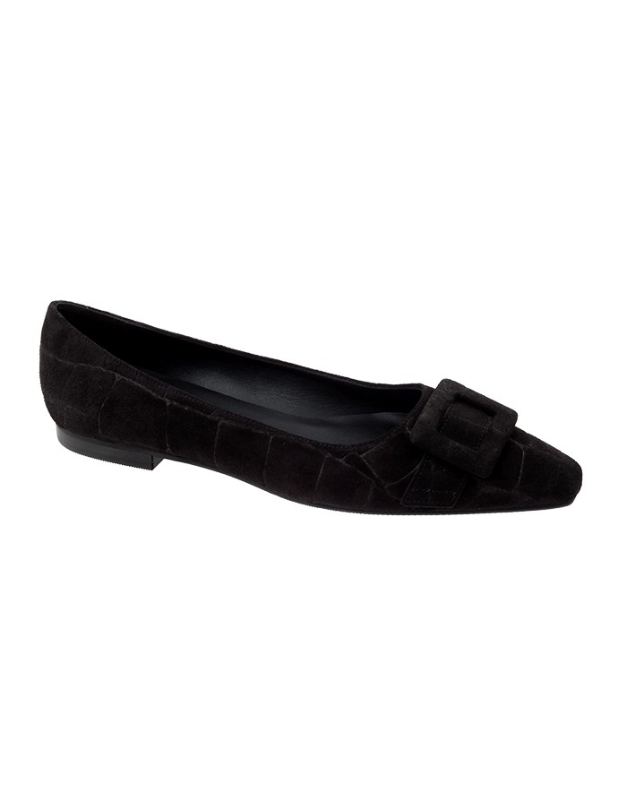 Bailarina Ante Negro Tallas Grandes 8560D