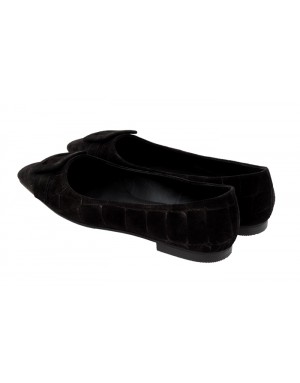 Bailarina Ante Negro Tallas Grandes 8560D