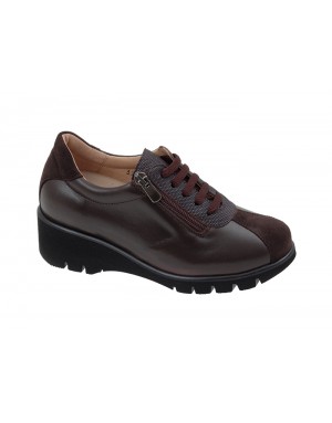 Zapato Sport Caoba Piel Tallas Pequeñas 5850PPS