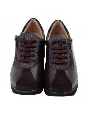 copy of Zapato Velcro Caoba Piel-Ante Tallas Pequeñas 5856PPS