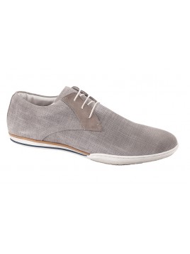 Zapato Gris Ante Tallas Grandes 543W