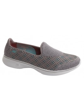 Mocasín Gris Licra Tallas Grandes 4145SK